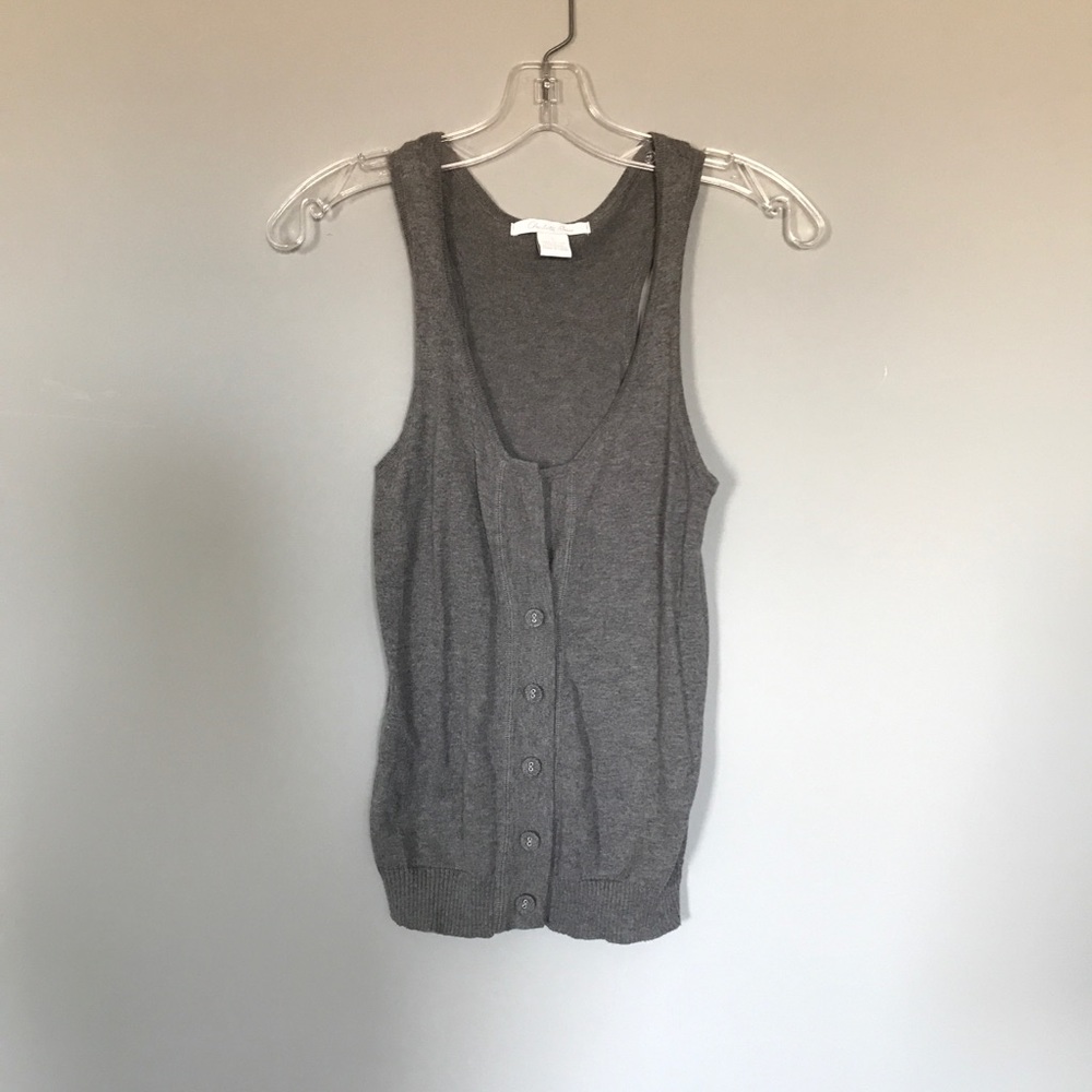 Gray cotton vest